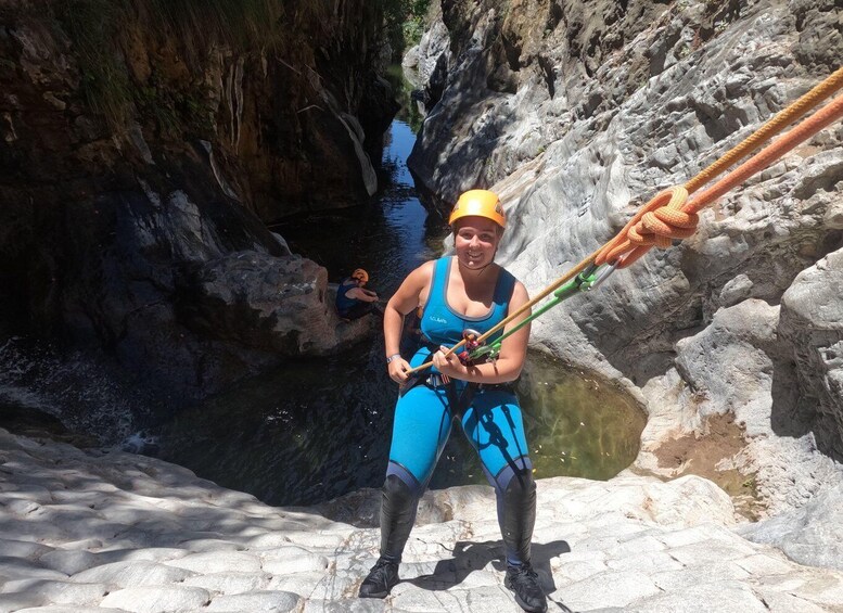 Picture 6 for Activity From Estepona: Guadalmina River Guided Canyoning Adventure