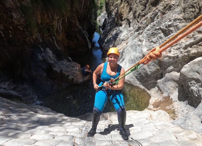 Picture 6 for Activity From Estepona: Guadalmina River Guided Canyoning Adventure
