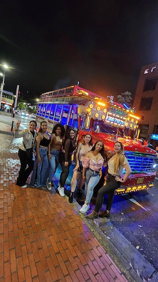 Medellin: Party Bus with DJ & Street Food Tastings