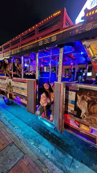 Picture 2 for Activity Medellin: Party Bus with DJ & Street Food Tastings