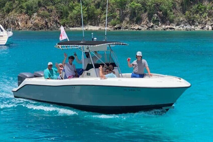 Private 6-Hour Island Hopping in Virgin Islands - 500hp Hydro Sport