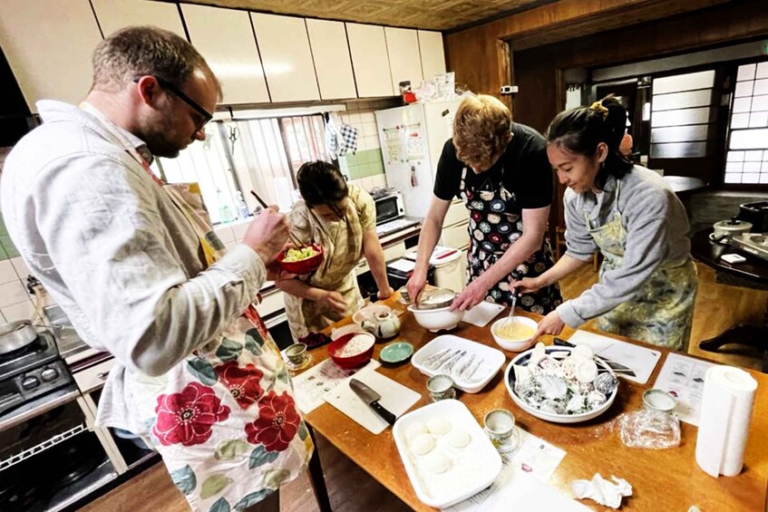 Picture 3 for Activity Osaka Authentic Tempura & Miso Soup Japan Cooking Class