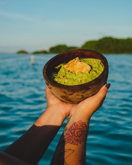 Picture 5 for Activity Bacalar Lagoon Sailing Tour with Open Bar and Mexican Lunch