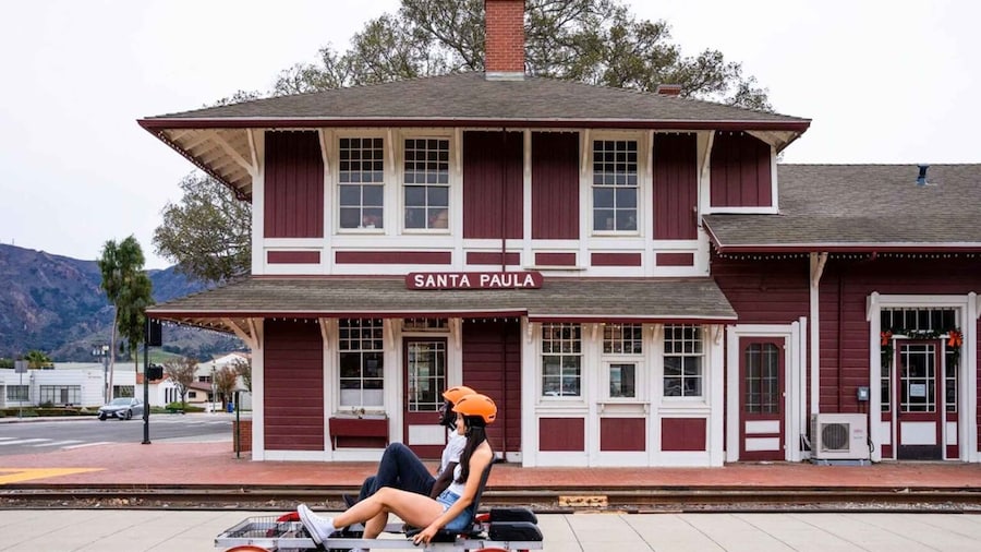 Ventura: Rail Bike Guided Tour with Farm Stand Stop
