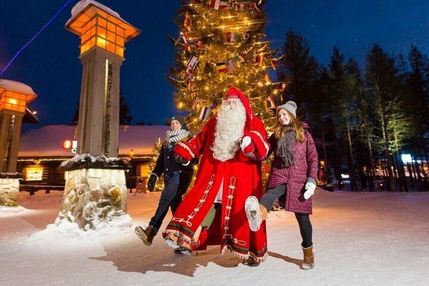 Santa Claus is Crossing Arctic Circle 66°32′35