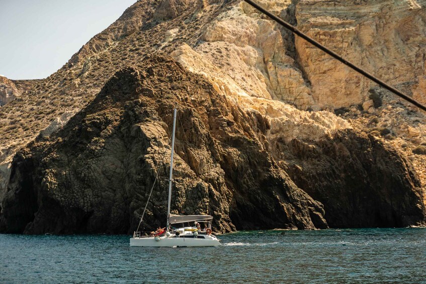 Picture 4 for Activity Santorini: Sailing Catamaran Yacht Cruise with Food & Drinks