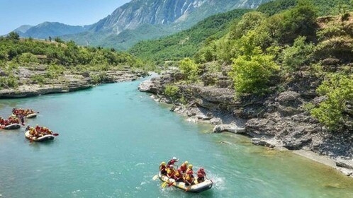 Permet: Vjosa Rafting and Thermal Baths