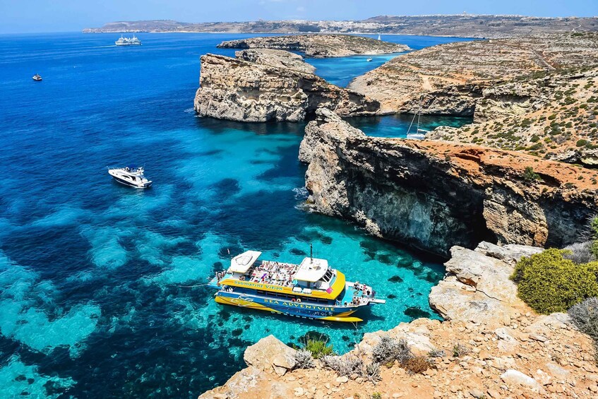 Picture 7 for Activity From Bugibba: Blue Lagoon Afternoon Swim with Sunset Cruise
