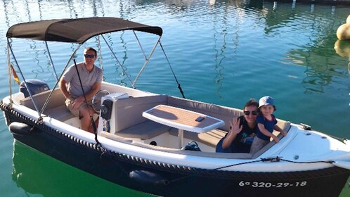 From Benalmadena: Experience Boat Rental No Need Licence