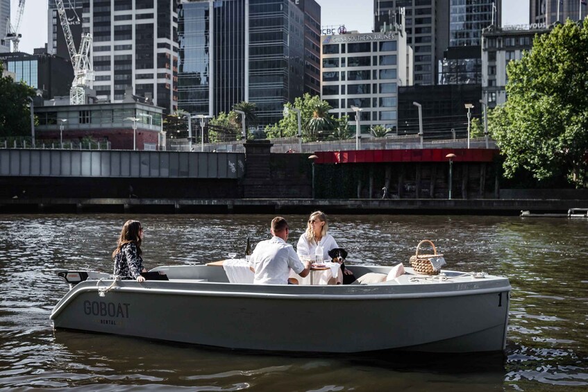 Picture 6 for Activity Melbourne: Electric Picnic Boat Rental on the Yarra River