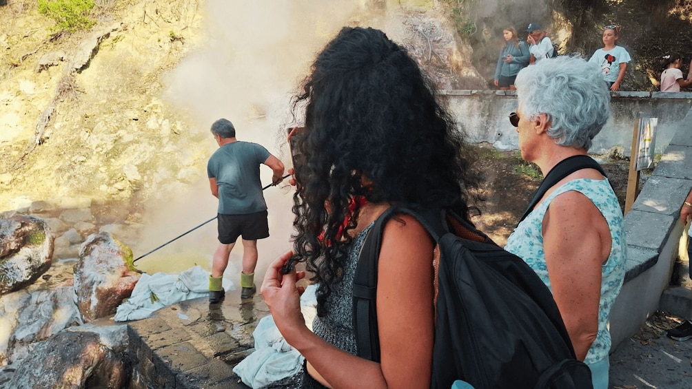 Furnas: Volcano Crater, Lake, Tea Plantation, and Waterfall