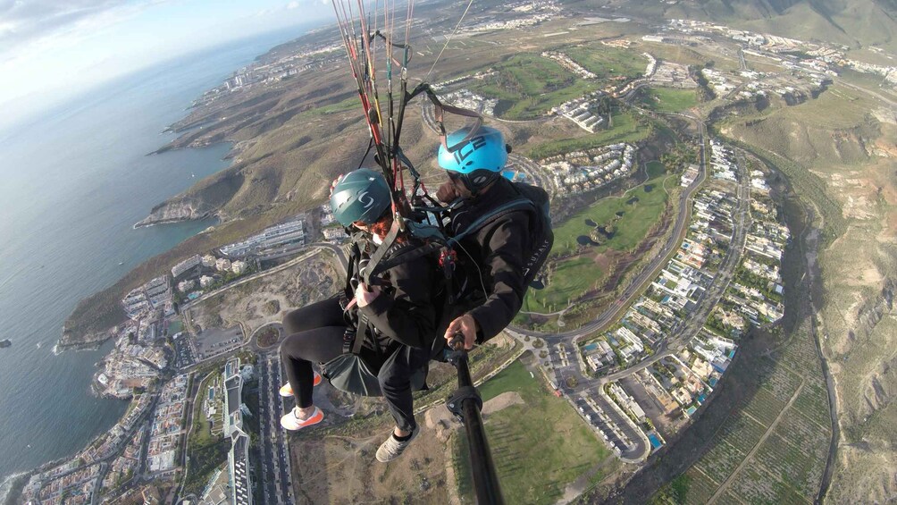 Picture 3 for Activity Tenerife: Guided Beginner Paragliding with Pickup & Drop-Off