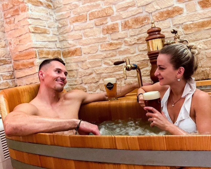 Picture 6 for Activity Prague: Beer Spa Bernard with Beer and Massage Option