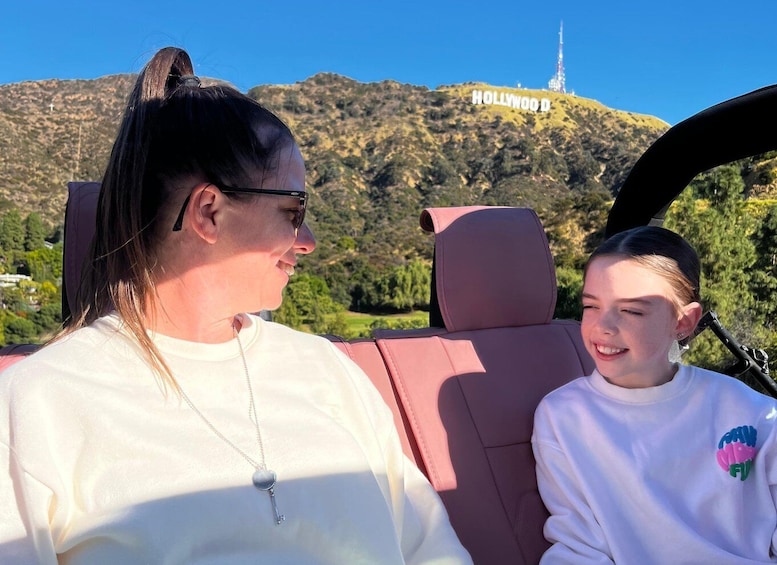 Picture 2 for Activity Los Angeles: Hollywood Sign Tour on an Open Pink Jeep