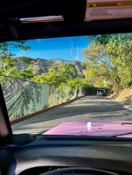 Picture 6 for Activity Los Angeles: Hollywood Sign Tour on an Open Pink Jeep