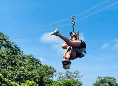 Zipline, Cave, Seaview & Mud Spa Tour with Lunch Included