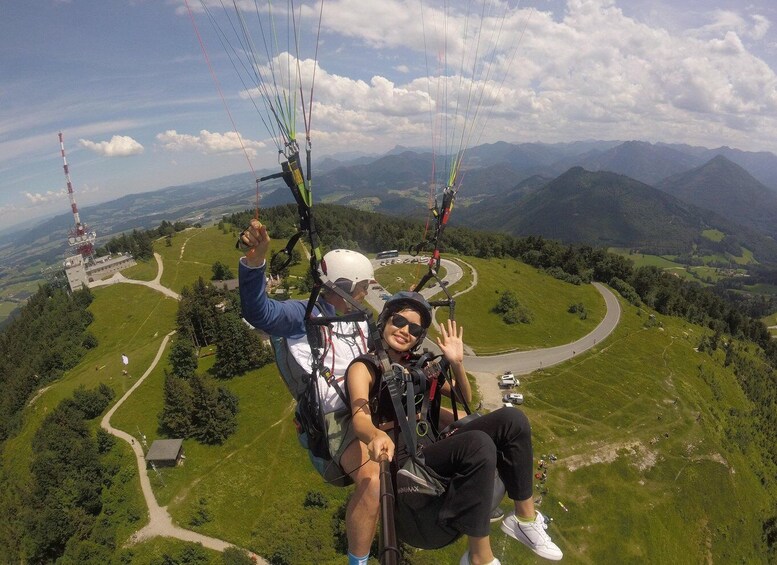 Salzburg like an eagle: tandem paragliding from Gaisberg