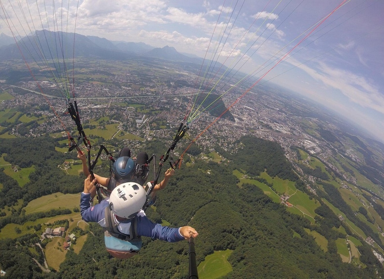 Picture 1 for Activity Salzburg like an eagle: tandem paragliding from Gaisberg