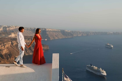 Santorin : Séance photo au coucher du soleil avec un photographe personnel