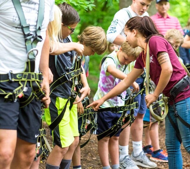 Picture 5 for Activity Bryson City: Zip Line Adventure Park Pass with Gear