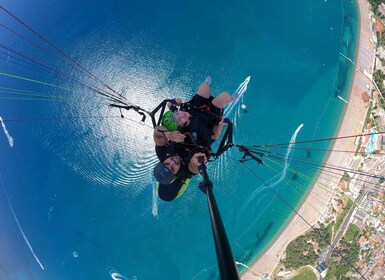 Becici Beach: Tandem Paragliding Flight in Budva Riviera