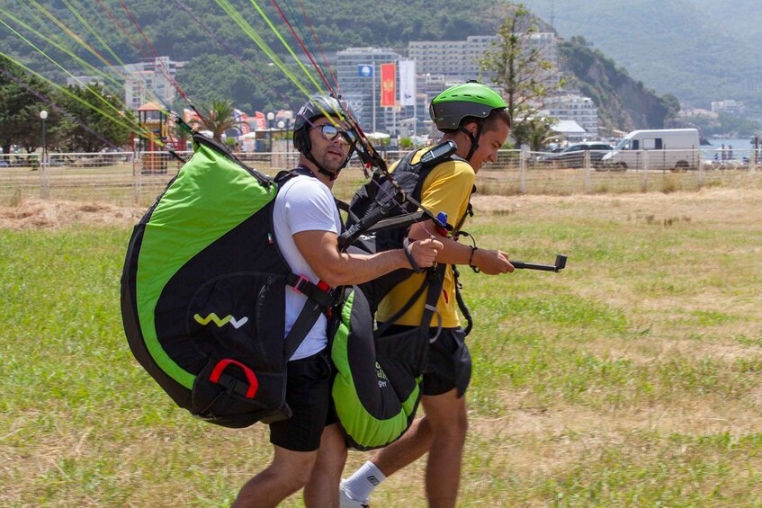 Picture 4 for Activity Becici Beach: Tandem Paragliding Flight in Budva Riviera