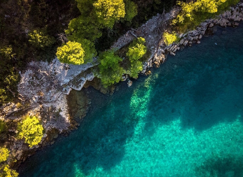 Picture 2 for Activity From Split: Half-Day Blue Lagoon and 3 Islands Boat Tour