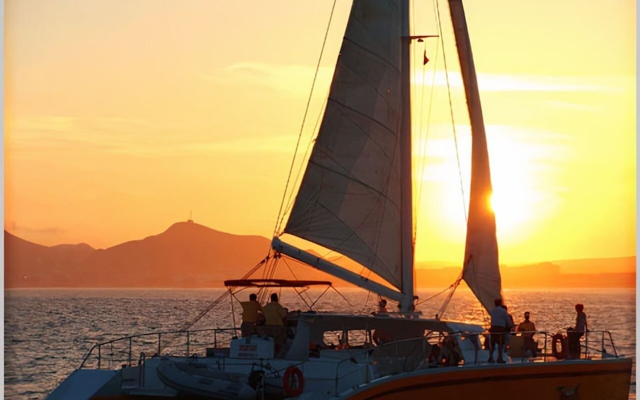 Picture 1 for Activity Cabo San Lucas: Sunset Catamaran Cruise with Jazz and Wine