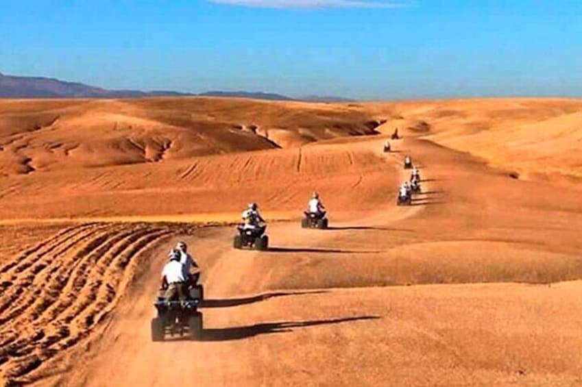 Dinner show Quad bike in Agafy Desert Camel ride at sunset 