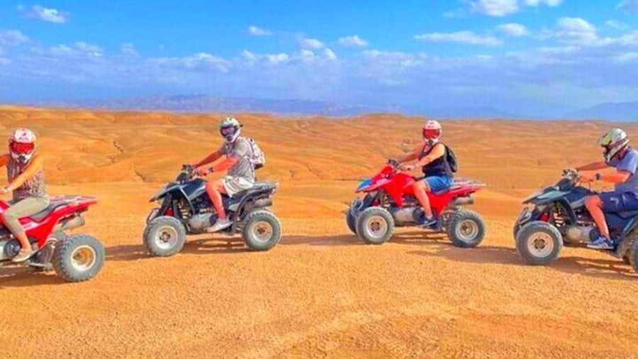 Agafay Desert: Dinner + Show with Quad Bike & Sunset Camel Ride