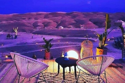 Magisch diner in de woestijn van Marrakech met vervoer