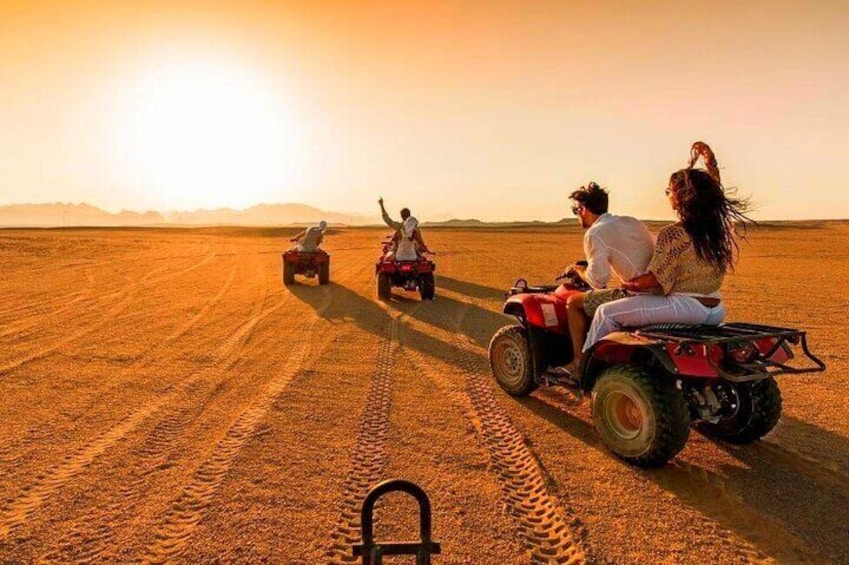 Dinner show Quad bike in Agafy Desert Camel ride at sunset 
