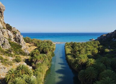 Crete: Preveli Tropical Beach and Palm Forest