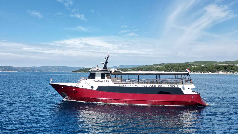 Krk: Boat Trip to Rab & Pag with Sightseeing & Swimming