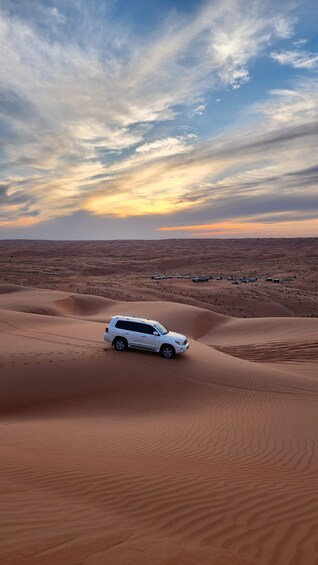 Sunset at wahiba desert