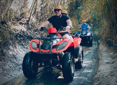 Ubud: Gorilla Face ATV og Batur Natural Hotspring med lunsj