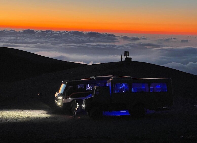 Etna North Sunset: Summit area & Craters of 2002