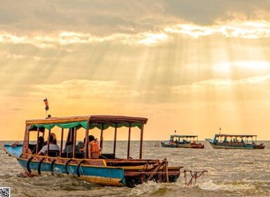 Privé riviercruise langs het Tonle Sap meer & drijvend dorp