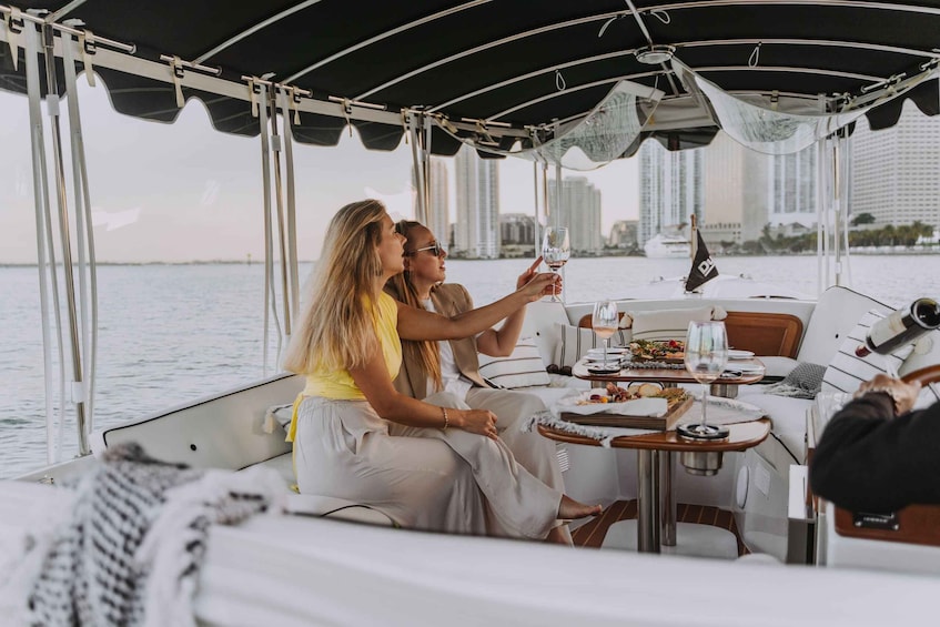 Picture 7 for Activity Miami: Luxury E-Boat Cruise with Wine and Charcuterie Board