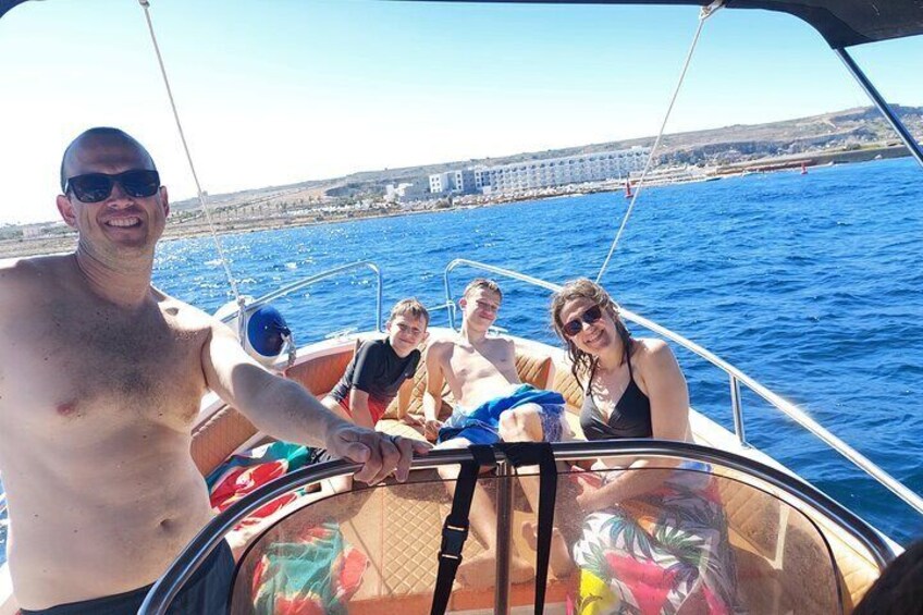 Family Private Boat Trip, Blue Lagoon, Malta, Comino & Gozo 