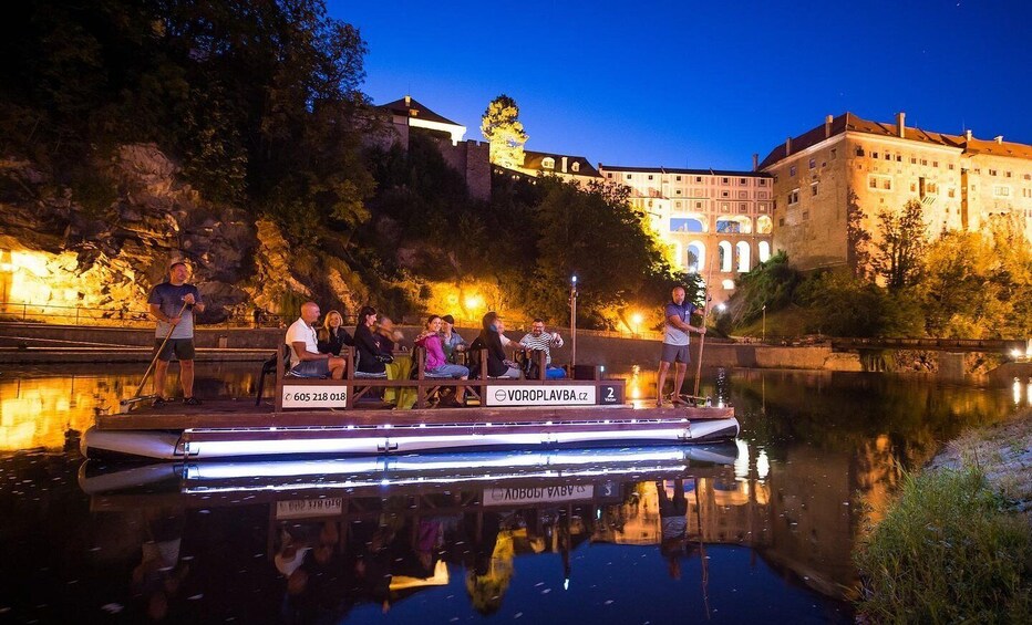 Picture 1 for Activity Český Krumlov: Advent Wooden Raft River Cruise