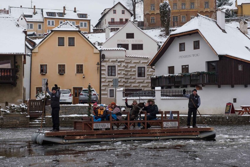 Picture 6 for Activity Český Krumlov: Advent Wooden Raft River Cruise