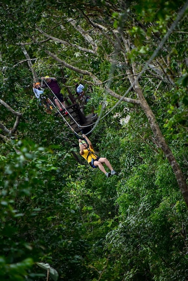 Picture 1 for Activity Adrenaline tour: Atv, Ziplines and Cenote swim experience