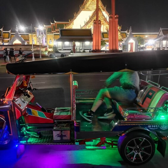 Picture 14 for Activity Bangkok: Old Town Food Tasting Tuk Tuk Tour at Night
