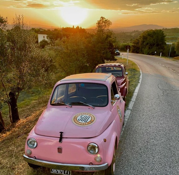 Picture 4 for Activity From Florence: Sunset Wine Tasting Tour in Vintage Car