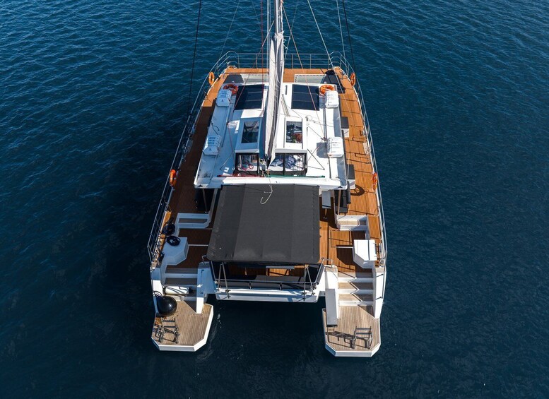 Picture 4 for Activity Santorini: Catamaran Caldera Cruise with Meal and Drinks
