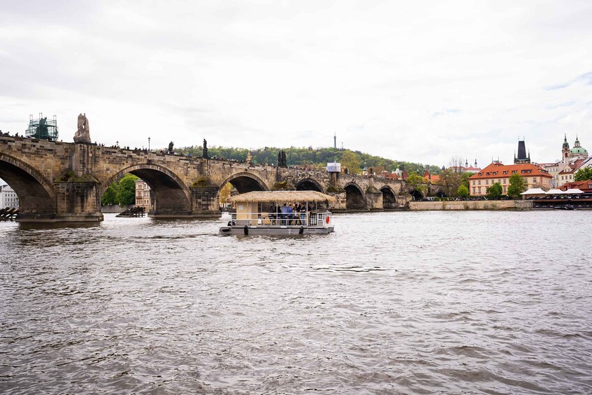 Prague: Party Tiki Boat Sightseeing Cruise with Drinks