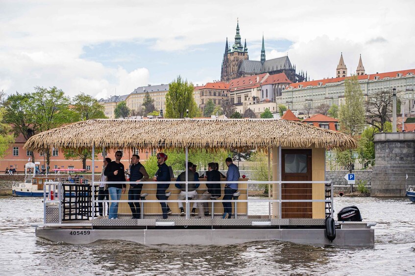 Picture 2 for Activity Prague: Party Tiki Boat Sightseeing Cruise with Drinks