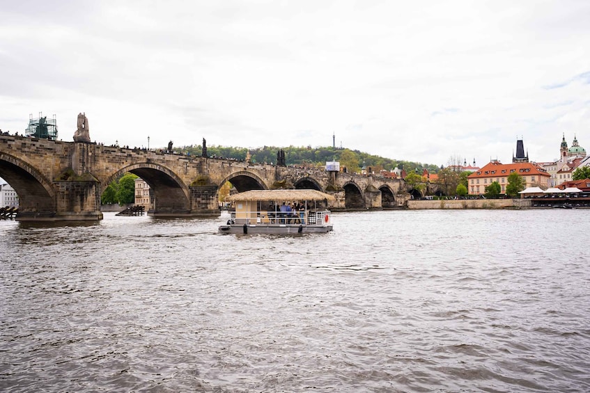 Prague: Party Tiki Boat Sightseeing Cruise with Drinks