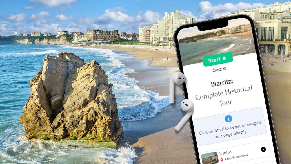 Biarritz: Complete Self-guided Audio Tour on your Phone